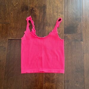 NIKIBIKI Ribbed Pink Tank